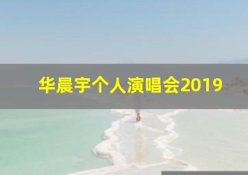 华晨宇个人演唱会2019