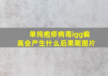 单纯疱疹病毒igg偏高会产生什么后果呢图片