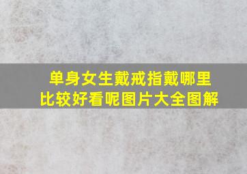 单身女生戴戒指戴哪里比较好看呢图片大全图解