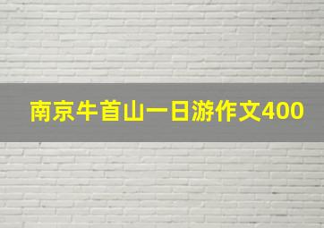 南京牛首山一日游作文400