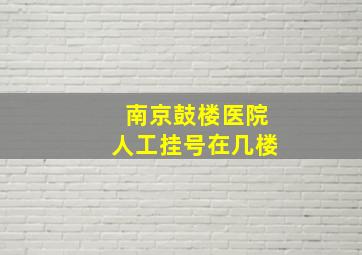 南京鼓楼医院人工挂号在几楼