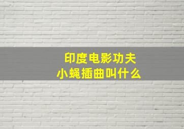 印度电影功夫小蝇插曲叫什么