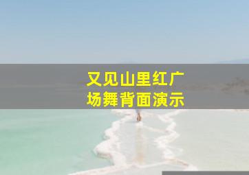 又见山里红广场舞背面演示