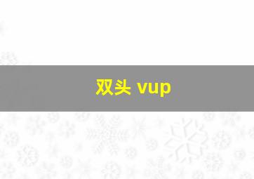 双头 vup