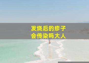 发烧后的疹子会传染吗大人