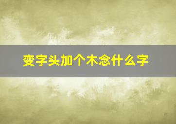 变字头加个木念什么字