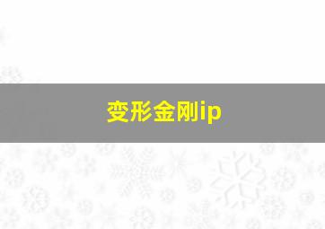 变形金刚ip