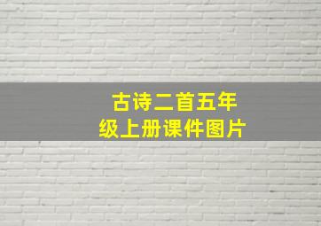 古诗二首五年级上册课件图片