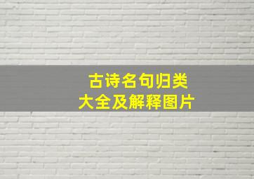 古诗名句归类大全及解释图片