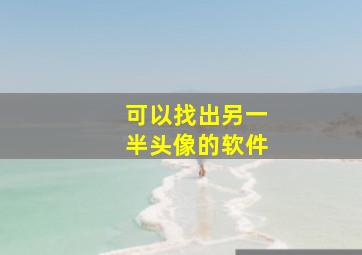 可以找出另一半头像的软件