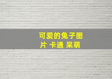 可爱的兔子图片 卡通 呆萌