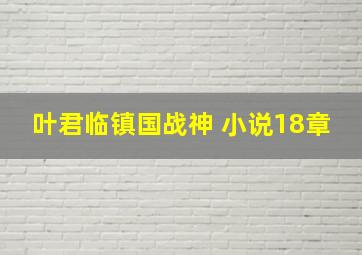 叶君临镇国战神 小说18章