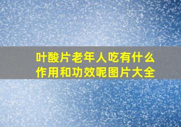 叶酸片老年人吃有什么作用和功效呢图片大全