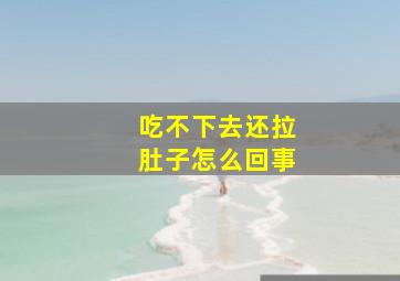 吃不下去还拉肚子怎么回事