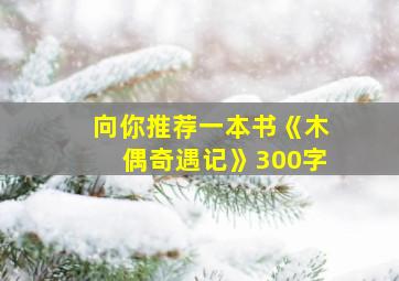 向你推荐一本书《木偶奇遇记》300字