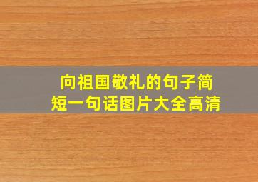 向祖国敬礼的句子简短一句话图片大全高清