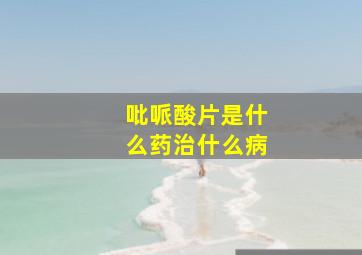 吡哌酸片是什么药治什么病