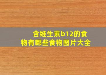 含维生素b12的食物有哪些食物图片大全