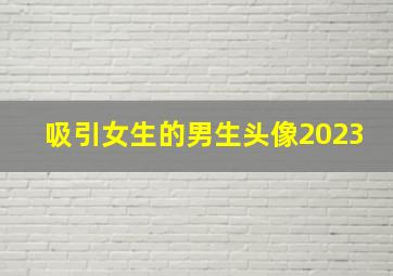 吸引女生的男生头像2023