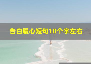 告白暖心短句10个字左右