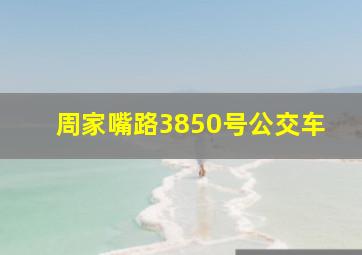 周家嘴路3850号公交车