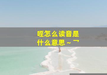 咥怎么读音是什么意思～乛