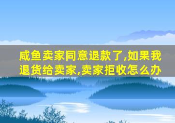 咸鱼卖家同意退款了,如果我退货给卖家,卖家拒收怎么办