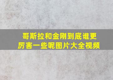 哥斯拉和金刚到底谁更厉害一些呢图片大全视频