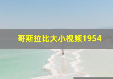 哥斯拉比大小视频1954