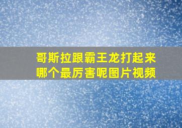 哥斯拉跟霸王龙打起来哪个最厉害呢图片视频