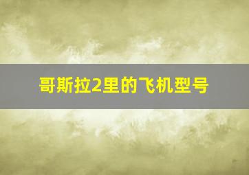 哥斯拉2里的飞机型号