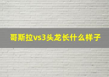 哥斯拉vs3头龙长什么样子