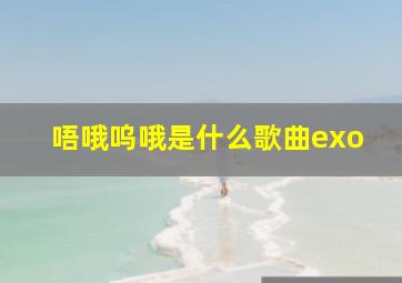 唔哦呜哦是什么歌曲exo