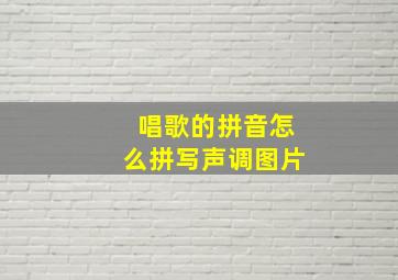 唱歌的拼音怎么拼写声调图片