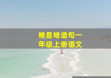 啥是啥造句一年级上册语文