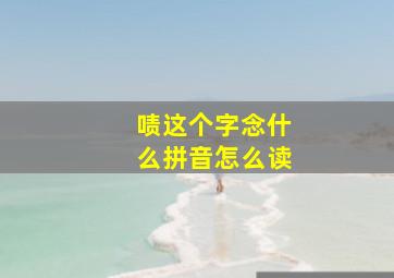 啧这个字念什么拼音怎么读