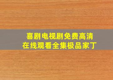 喜剧电视剧免费高清在线观看全集极品家丁