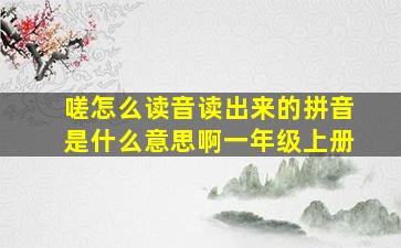 嗟怎么读音读出来的拼音是什么意思啊一年级上册