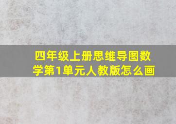 四年级上册思维导图数学第1单元人教版怎么画