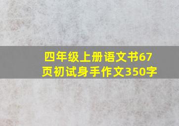 四年级上册语文书67页初试身手作文350字