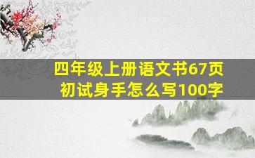 四年级上册语文书67页初试身手怎么写100字