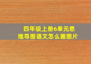 四年级上册6单元思维导图语文怎么画图片