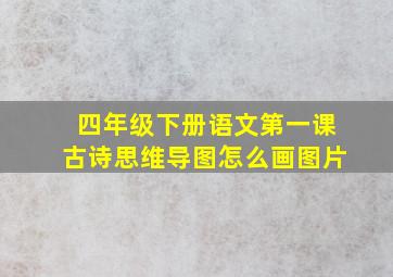 四年级下册语文第一课古诗思维导图怎么画图片