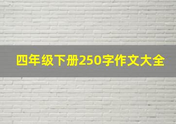 四年级下册250字作文大全