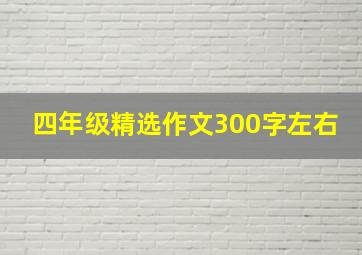 四年级精选作文300字左右