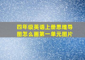 四年级英语上册思维导图怎么画第一单元图片