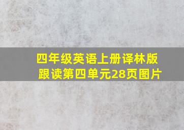 四年级英语上册译林版跟读第四单元28页图片