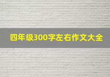 四年级300字左右作文大全