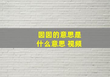 囡囡的意思是什么意思 视频