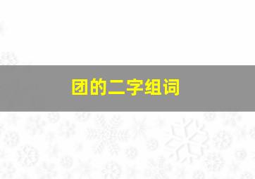 团的二字组词